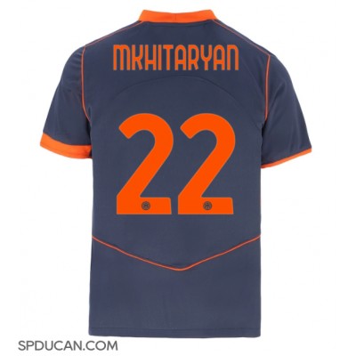 Muški Nogometni Dres Inter Milan Henrikh Mkhitaryan #22 Rezervni 2025-26 Kratak Rukav Muški Nogometni Dres Inter Milan Henrikh Mkhitaryan #22 Rezervni 2025-26 Kratak Rukav